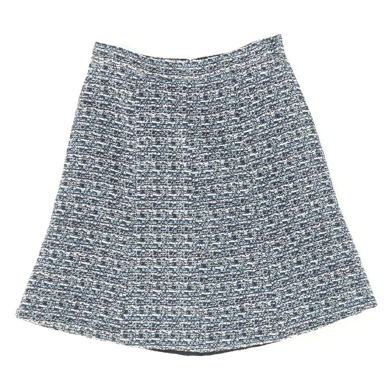 women's checked skirtsBlue Graphic Mini Skirt