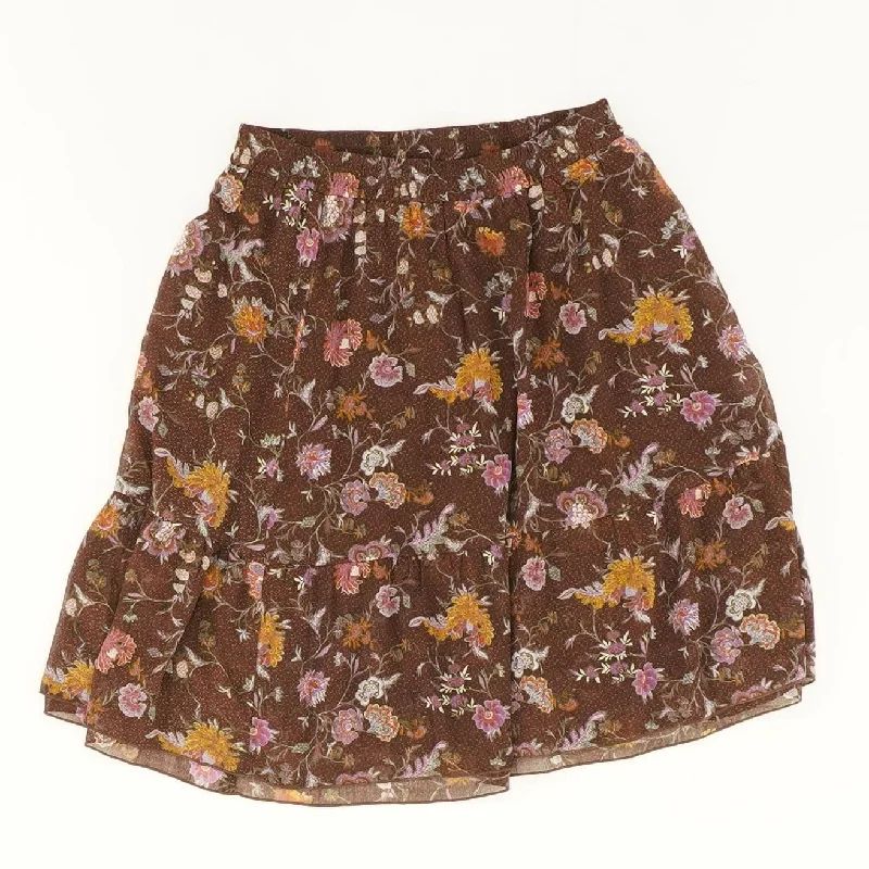 women's timeless satin skirtsMulti Floral Mini Skirt