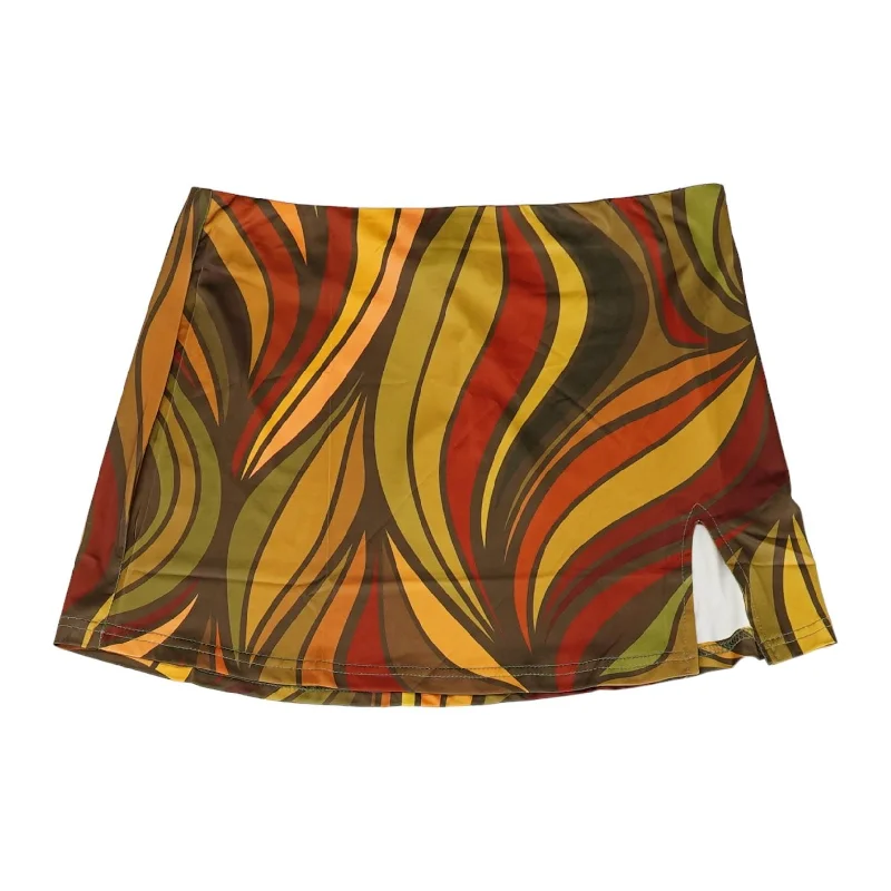 women's floral pleated skirtsMulti Striped Mini Skirt