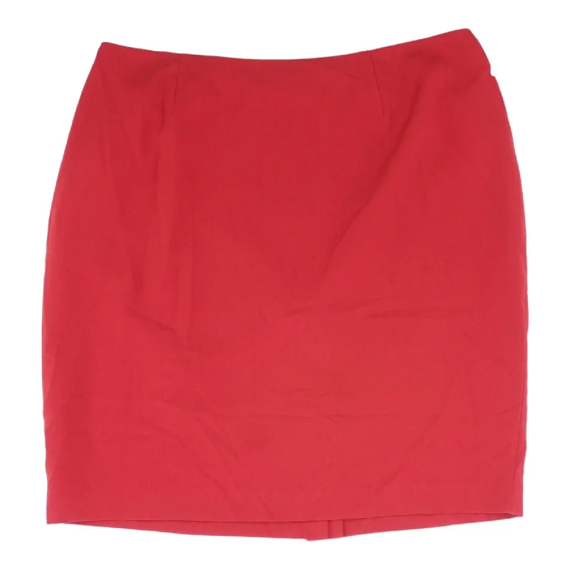 women's wrap skirtsRed Solid Midi Skirt