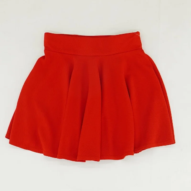 women's dressy circle skirtsRed Solid Mini Skirt