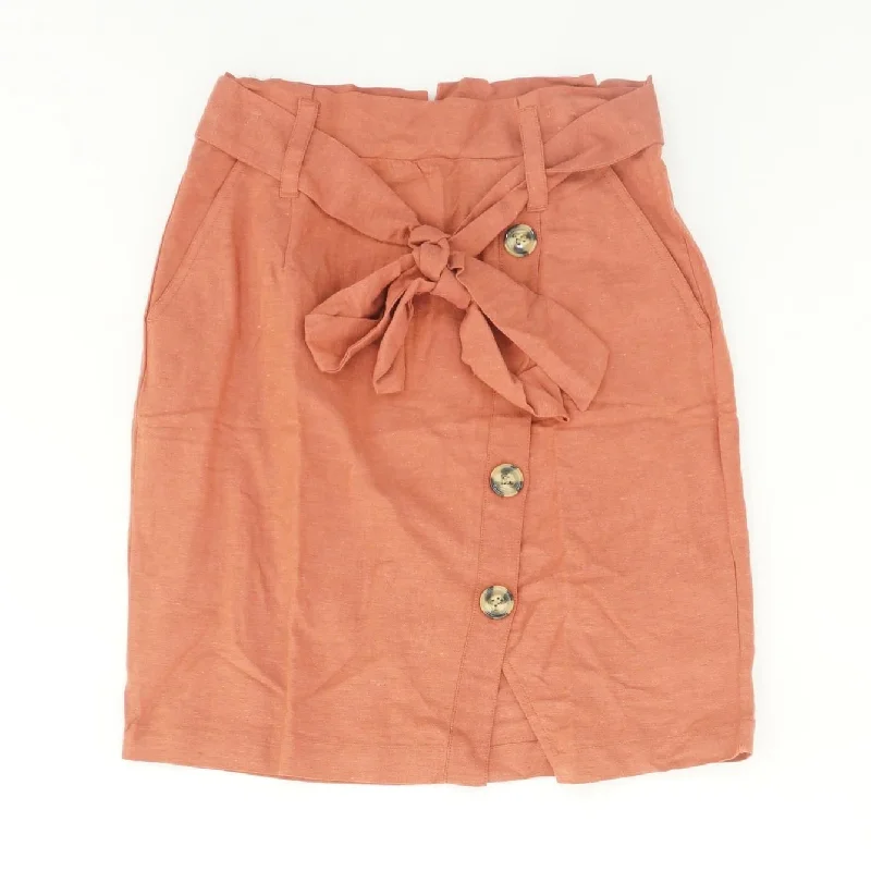 women's lightweight evening skirtsRust Solid Mini Skirt