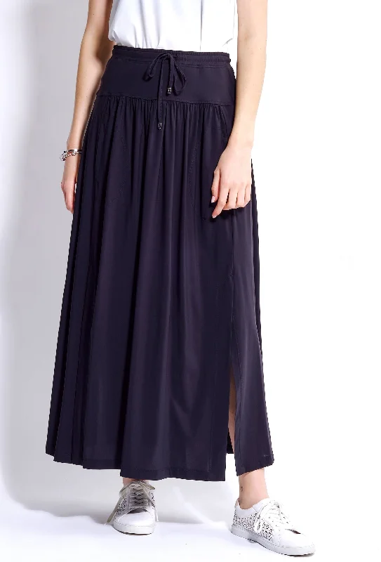 women's lightweight linen skirts for warm weatherFlore Jupe Skirt - Noir