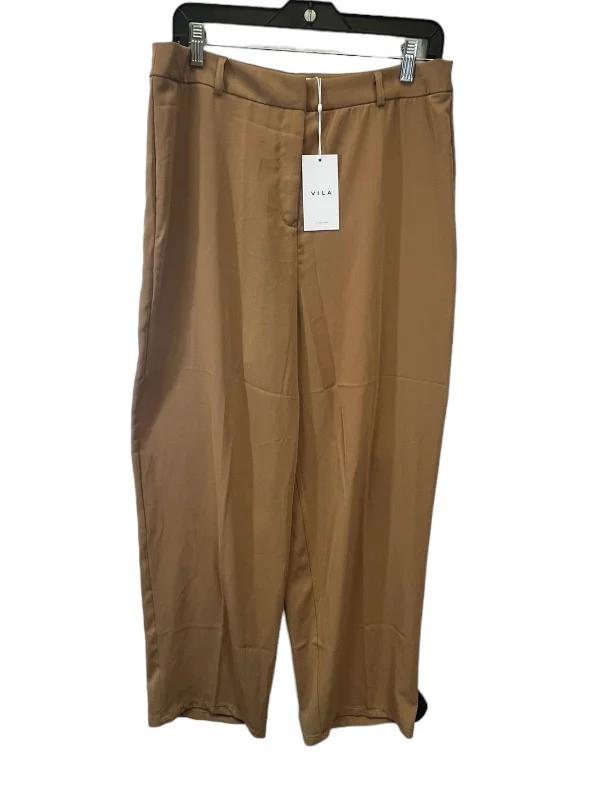 women's low-slung pantsTan Pants Designer Cmb, Size M