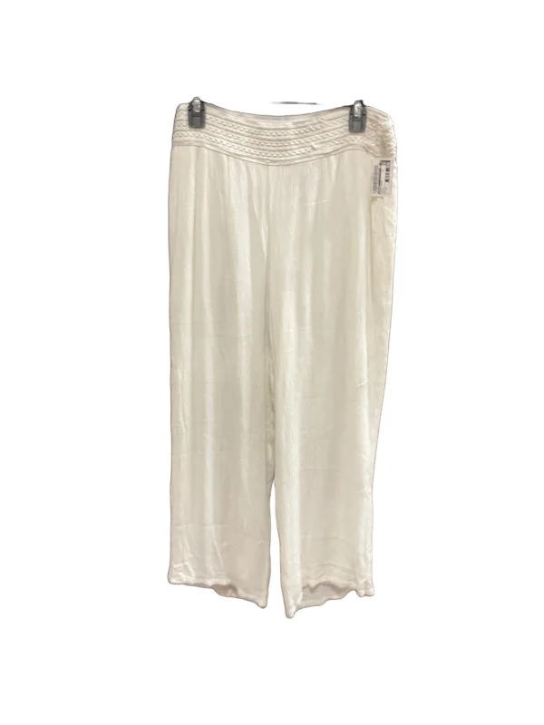 women's striped pantsWhite Pants Lounge Avenue, Size 14