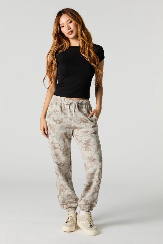 women's winter pantsEveryday Camo Print Fleece Jogger