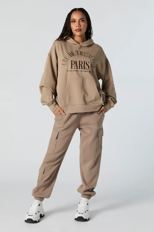 women's affordable pantsFleece Multi Pocket Cargo Jogger