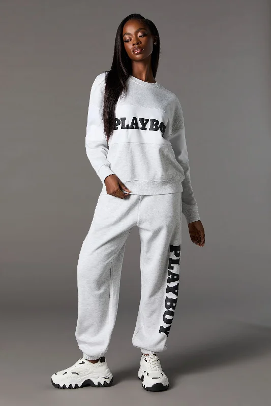 women's formal pantsPlayboy Graphic Fleece Jogger