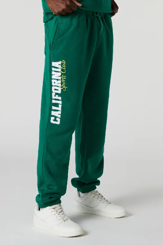 women's linen pantsCalifornia Sports Club Graphic Fleece Jogger