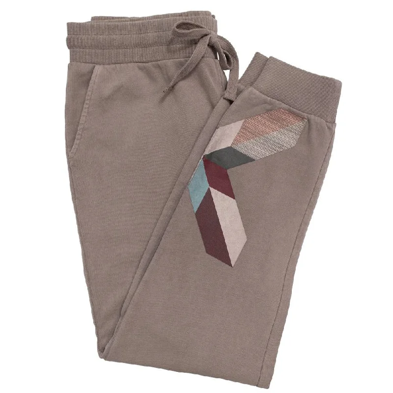 women's chiffon pants"Homey Jogger" Brown