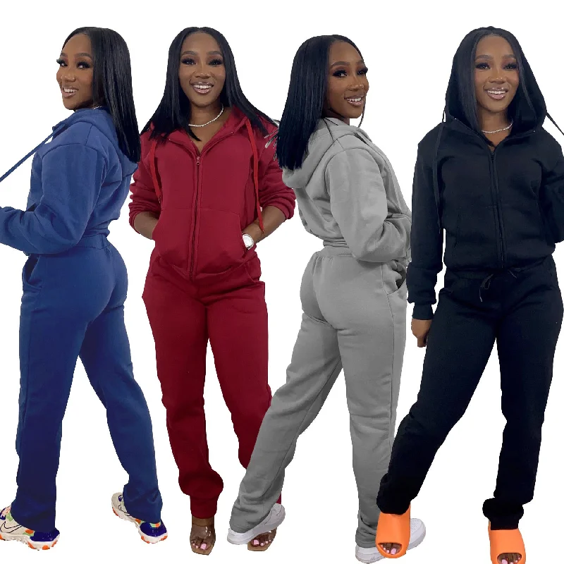 women's dress pantsWomen Sweatsuit Set 2 Piece Outfits Casual Hoodies Tops And Sweatpants Jogger Tracksuits Loose Trousers