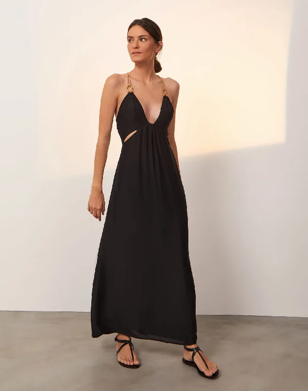 women's bespoke dressesAngie Long Dress - Black