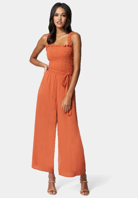 women's jumpsuits for date nightsCaged Back Culotte Jumpsuit