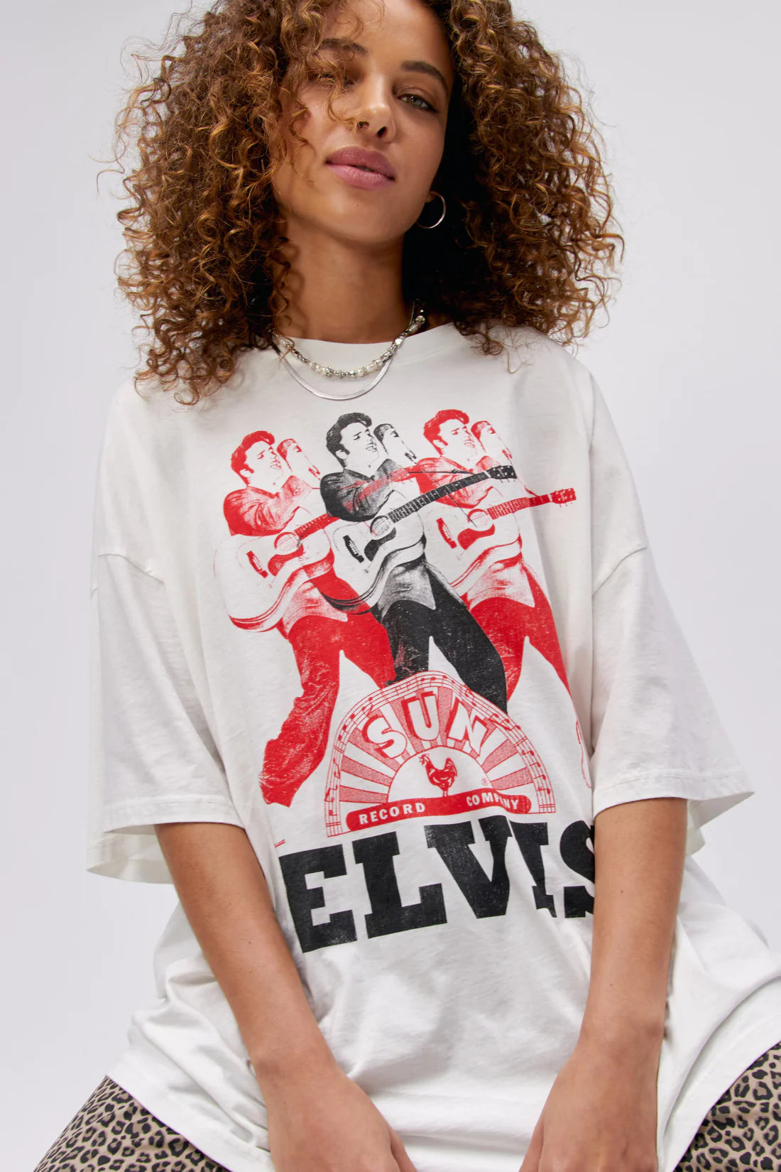 Solid Color DressDaydreamer Sun Records Elvis Graphic Tee