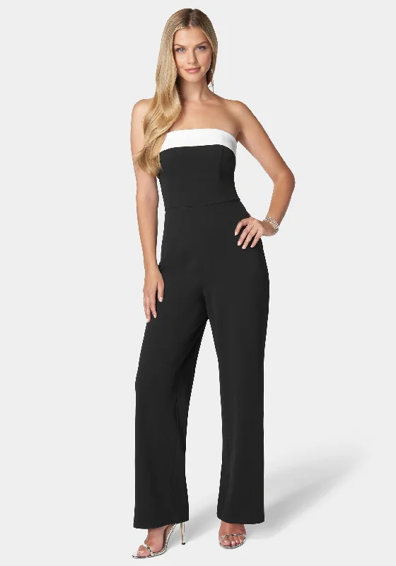 women's jumpsuits made of satinGrace Strapless Jumpsuit