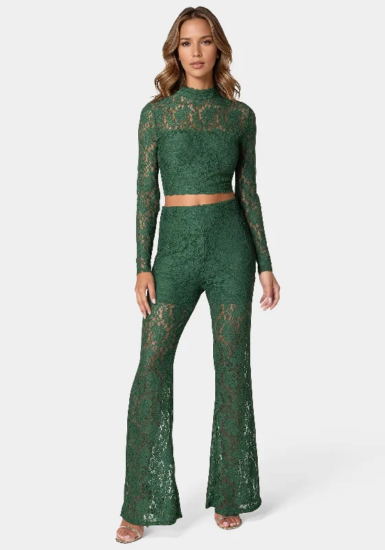 women's jumpsuits for dancingTwo Piece Lace Jumpsuit