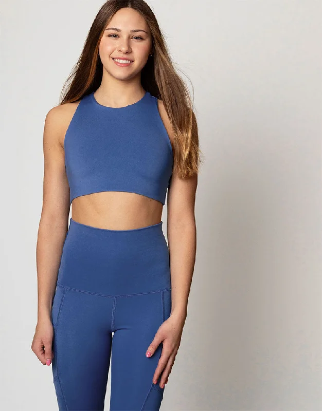 Racerback Adjustable BrasEmpower Crop Cornflower