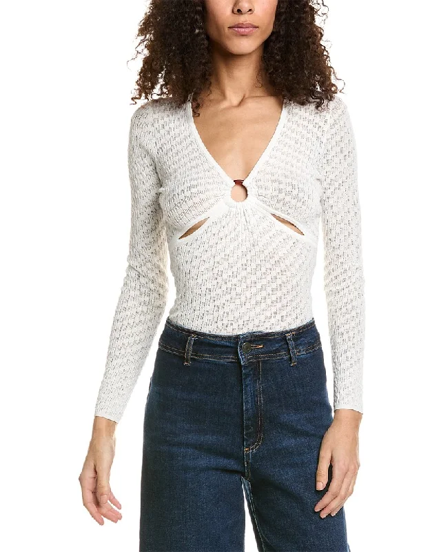 Elegant SweatersSandro Open Knit Top