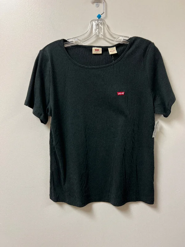 women's tops for cocktail partiesTop Short Sleeve Basic By Levis In Black, Size: Xl