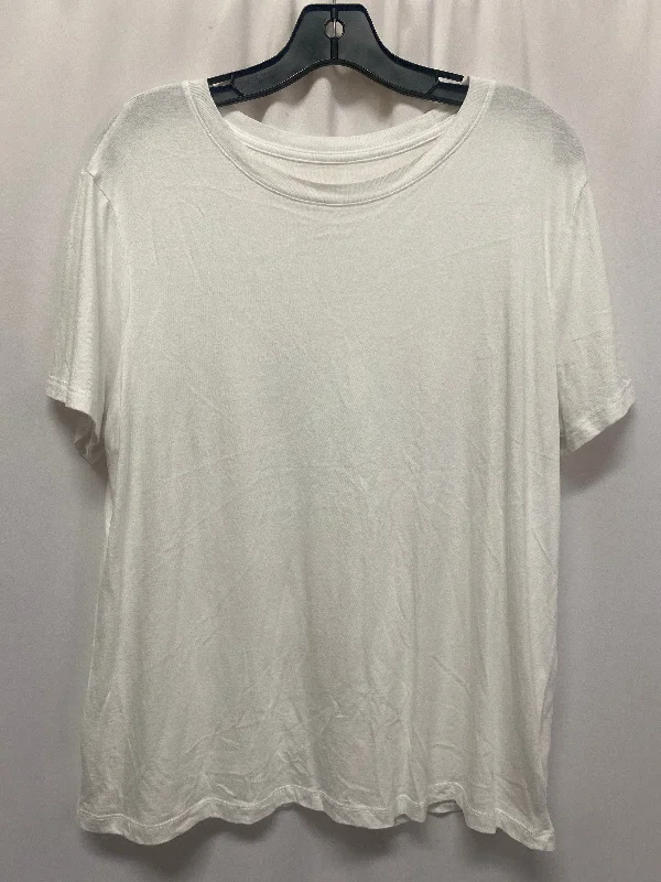 women's tops for evening soireesTop Short Sleeve By A New Day In White, Size: Xl