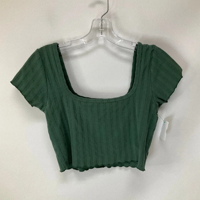 women's tops for relaxed weekendsTop Short Sleeve By Aerie In Green, Size: M