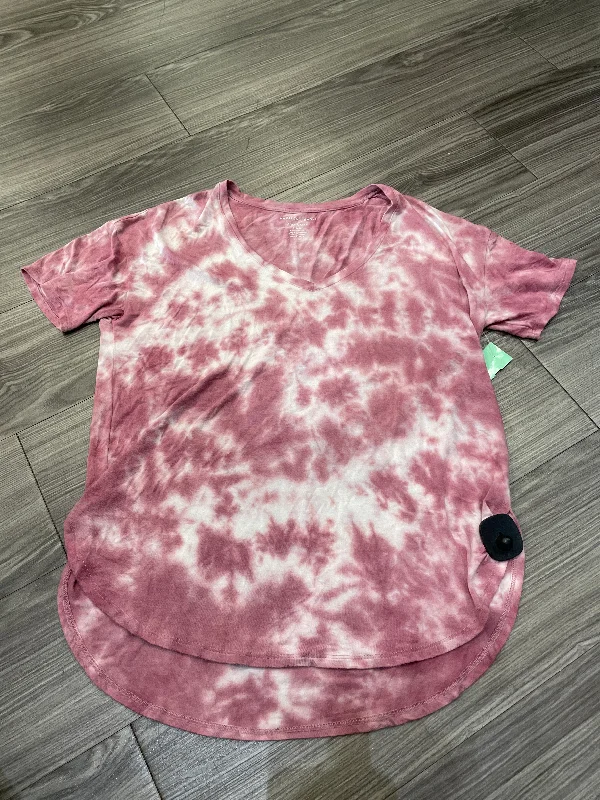 women's tops for those who want to add a bit of flair and personality to their looksTop Short Sleeve By American Eagle In Tie Dye Print, Size: S