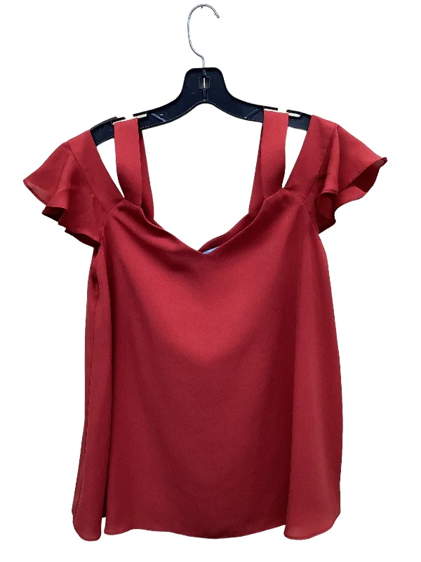 women's tops for those who want to stay updated with the latest fashion trendsTop Short Sleeve By Antonio Melani In Red, Size: M