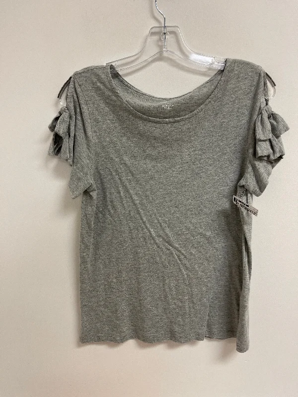 women's tops for everyday eleganceTop Short Sleeve By Banana Republic In Grey, Size: S