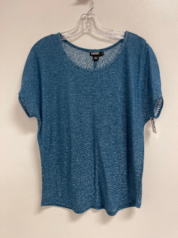 women's tops for those who want to create outfits that reflect their personal style and sense of fashionTop Short Sleeve By Dkny In Blue, Size: M