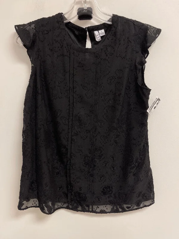 women's tops for those who believe in expressing their individuality through fashionTop Short Sleeve By Elle In Black, Size: S