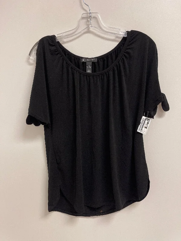 women's tops for those who want to make a bold fashion statement with their choice of topsTop Short Sleeve By Inc In Black, Size: S