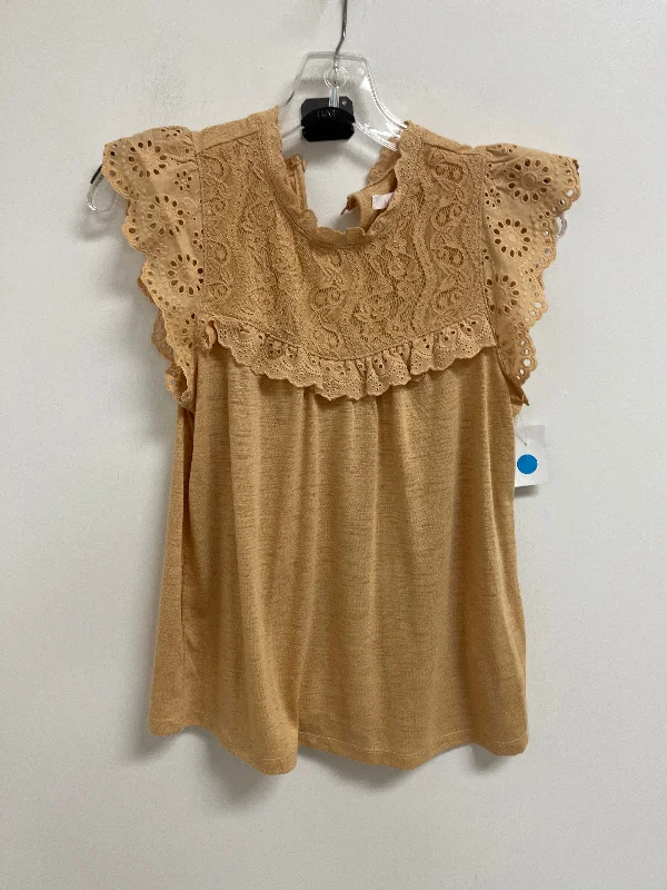 women's tops for those who want to invest in timeless piecesTop Short Sleeve By Lc Lauren Conrad In Yellow, Size: Xs