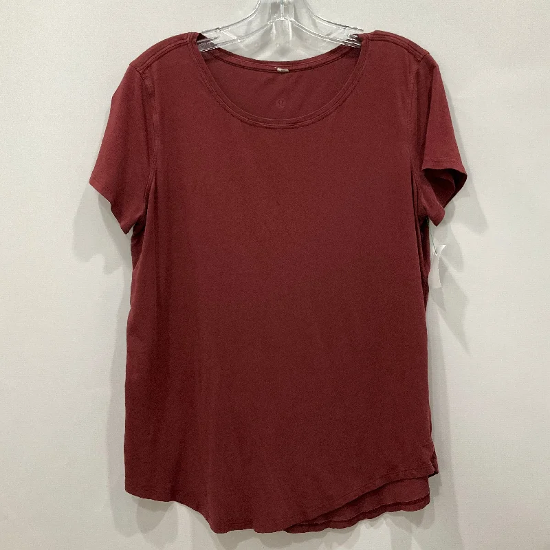 women's tops for creating capsule wardrobesTop Short Sleeve By Lululemon In Red, Size: 6