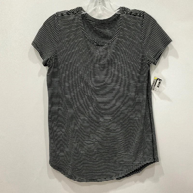 women's tops for everyday eleganceTop Short Sleeve By Lululemon In Striped Pattern, Size: S