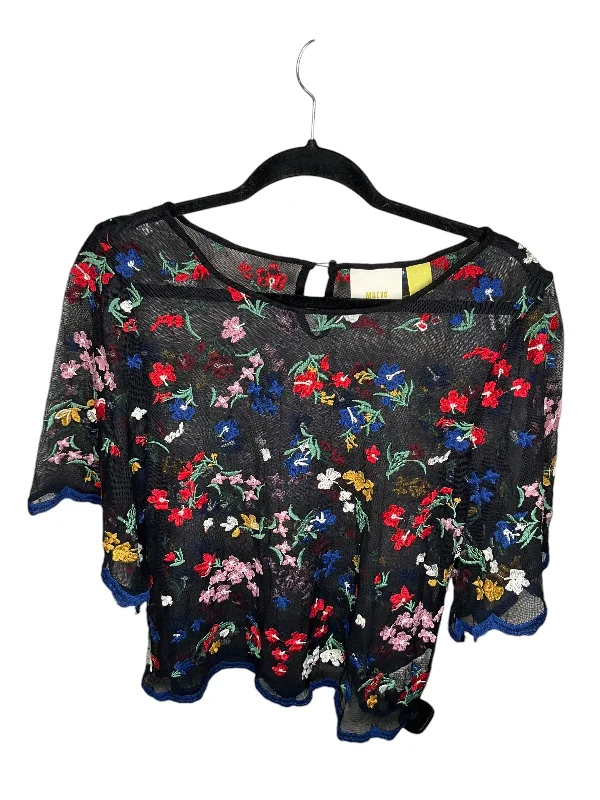 women's tops for statement-making outfitsTop Short Sleeve By Maeve In Floral Print, Size: S