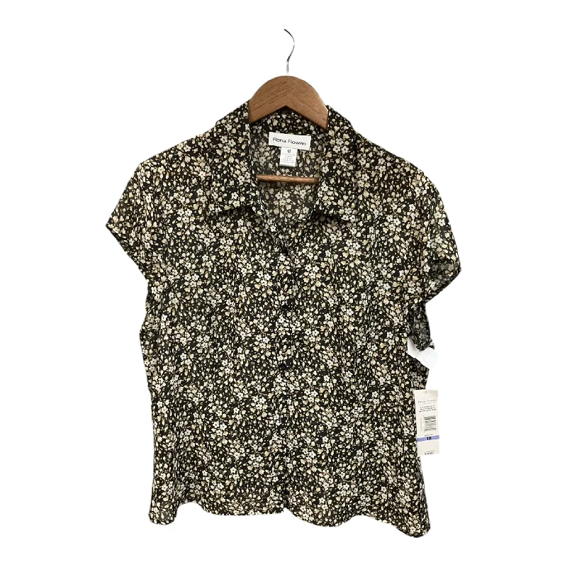 women's tops for those who want to invest in timeless piecesTop Short Sleeve By Rena Rowan In Floral Print, Size: Xl