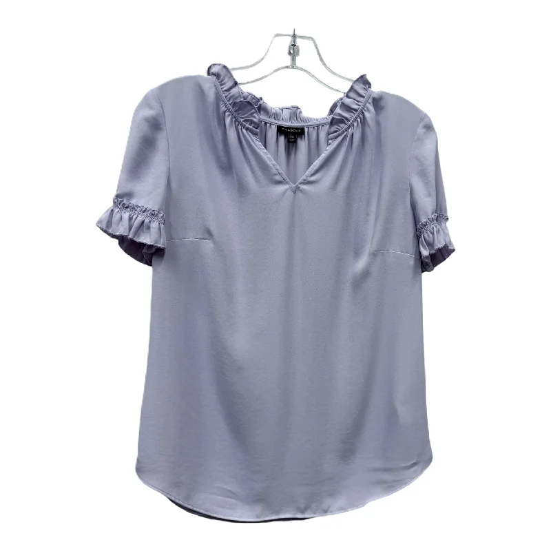 women's tops for those who prefer classic over trendy stylesTop Short Sleeve By Talbots In Purple, Size: Xs